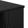 vidaXL Escritorio Roble negro 140 x 50 x 75 cm Madera contrachapada
