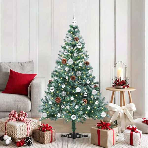 vidaXL &Aacute;rbol de Navidad artificial Verde 150 cm PVC y acero