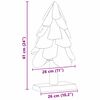 vidaXL Árbol de Navidad con soporte Marrón 60 cm Madera de teca maciza