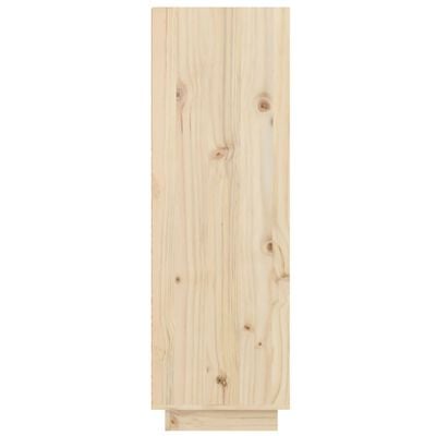 vidaXL Armario zapatero de madera maciza de pino 60x34x105 cm