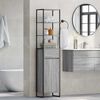 vidaXL Gabinete de Ba&ntilde;o con caj&oacute;n Gris Sonoma 40 x 30 x 180 cm