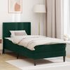 vidaXL Estructura de cama Verde oscuro 100 x 200 cm Terciopelo