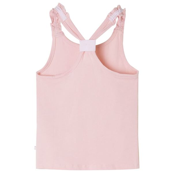 Camiseta de tirantes infantil rosa claro 92