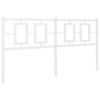 vidaXL Cabecero de metal blanco 150 cm