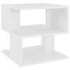 vidaXL Mesa auxiliar de madera contrachapada blanco 40x40x40 cm