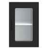 vidaXL Armario pared cocina puerta de cristal Kalmar negra
