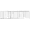vidaXL Jaula para perro Plateado 800 x 200 x 200 cm Acero Galvanizado