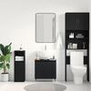 vidaXL Mueble de lavabo para baño Roble Negro 58 x 33 x 60 cm