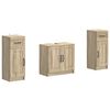 vidaXL Juego de armarios de ba&ntilde;o de 3 piezas UTRECHT Roble Sonoma