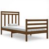 vidaXL Estructura de cama madera maciza marr&oacute;n miel 90x200 cm