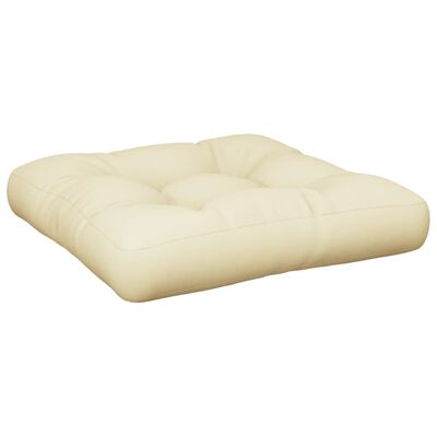 vidaXL Cojín para sofá de palets tela crema 50x50x12 cm