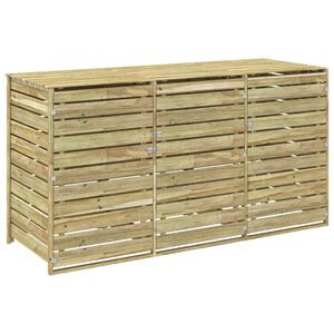 vidaXL Almacenamiento para contenedores de basura con ruedas 240 L