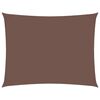 vidaXL Toldo de vela rectangular tela Oxford marr&oacute;n 3,5x5 m