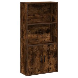 vidaXL Estanter&iacute;a madera de ingenier&iacute;a roble ahumado 60x24x120 cm
