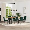 vidaXL Sillas de comedor 6 unidades terciopelo verde oscuro