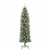 vidaXL &Aacute;rbol Navide&ntilde;o Artificial Delgado con 300 LED Verde y 180 cm