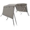 vidaXL Toldo bimini 3 arcos con paredes laterales 183x(185-198)x137 cm