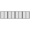 vidaXL Puerta para perros 4 uds. Negro 60 x 60 cm Acero Galvanizado