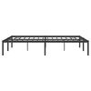 vidaXL Estructura de cama sin colch&oacute;n metal negro 140x200 cm