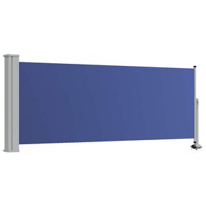 vidaXL Toldo lateral retr&aacute;ctil de jard&iacute;n azul 100x300 cm