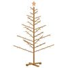vidaXL &Aacute;rbol de Navidad de madera Marr&oacute;n 150 cm Madera maciza de pino