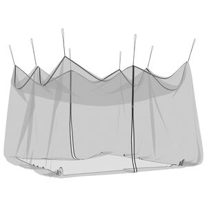 vidaXL Red para Mosquitos de Jard&iacute;n 220 mesh Negro 4 x 4 x 2,5 m