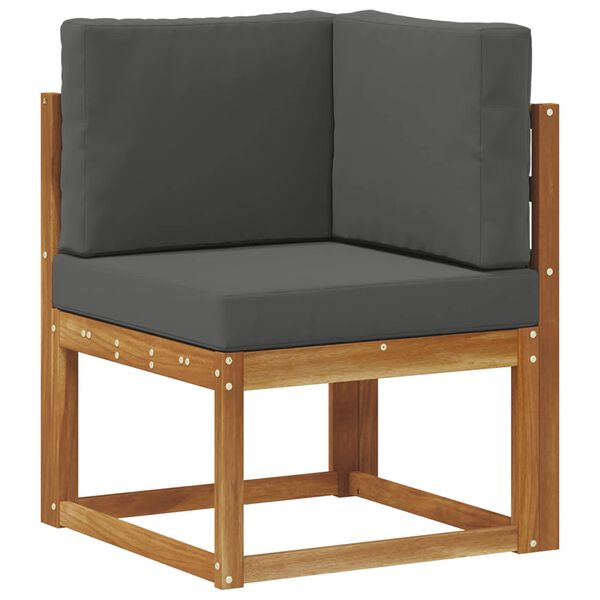 vidaXL Conjunto de sof&aacute;s de exterior 6 pcs Natural y Antracita