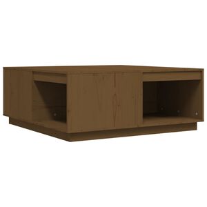 vidaXL Mesa de centro madera maciza pino marr&oacute;n miel 100x101x40,5 cm