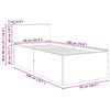vidaXL Estructura de cama Negro 90 x 190 cm Madera de ingenier&iacute;a