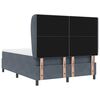 vidaXL Cama tipo Box Spring Gris oscuro 200 x 160 cm Poli&eacute;ster