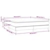 vidaXL Cama box spring con colchón cuero sintético blanco 160x200 cm