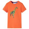 Camiseta infantil naranja 140