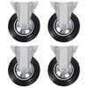 vidaXL Ruedas fijas 4 unidades 160 mm
