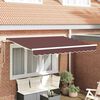 vidaXL Toldo Retr&aacute;ctil Manual Marr&oacute;n 350 x 200 cm tela