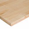 vidaXL Banco de trabajo madera maciza de roble 80x60x(71,5-98) cm