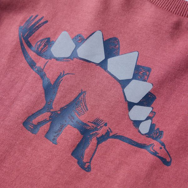 Camiseta infantil de manga larga rojo oscuro 116