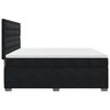 vidaXL Cama box spring con colch&oacute;n terciopelo negro 180x200 cm
