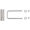 vidaXL Conector en U para postes de valla 25 sets 60x40 mm