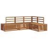 vidaXL Conjunto de sof&aacute;s de exterior 4 Pieza Natural