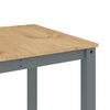 vidaXL Juego de comedor Panama 5 pzas madera maciza de pino gris
