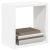 vidaXL Estantes cubo de pared 6 unidades blanco 26x15x26 cm