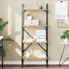 vidaXL Librer&iacute;a de 4 estantes madera roble Sonoma 56x31,5x138,5 cm