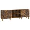 vidaXL Mueble de TV 150 x 31 x 50 cm Roble Ahumado