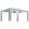 vidaXL Cenador con tira de luces LED blanco 3x4 m