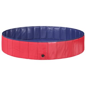 vidaXL Piscina Infantil &Oslash; 160 x 30 cm Redondo para Rojo y Azul