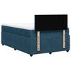 vidaXL Cama box spring con colch&oacute;n terciopelo azul 120x200 cm
