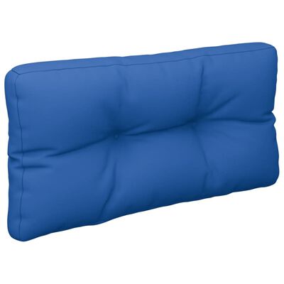 vidaXL Cojín para sofá de palets de tela azul real 80x40x12 cm