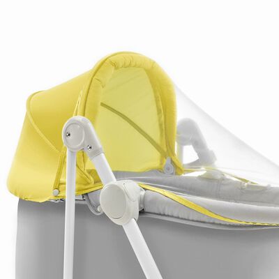 Kinderkraft Hamaca mecedora para bebés 5 en 1 UNIMO amarillo y gris