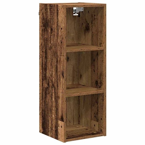 vidaXL Mueble colgante Riga Madera vieja 30 x 29,5 x 80 cm
