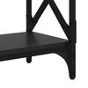 vidaXL Mesa Consola Roble Negro 100 x 28 x 80,5 cm